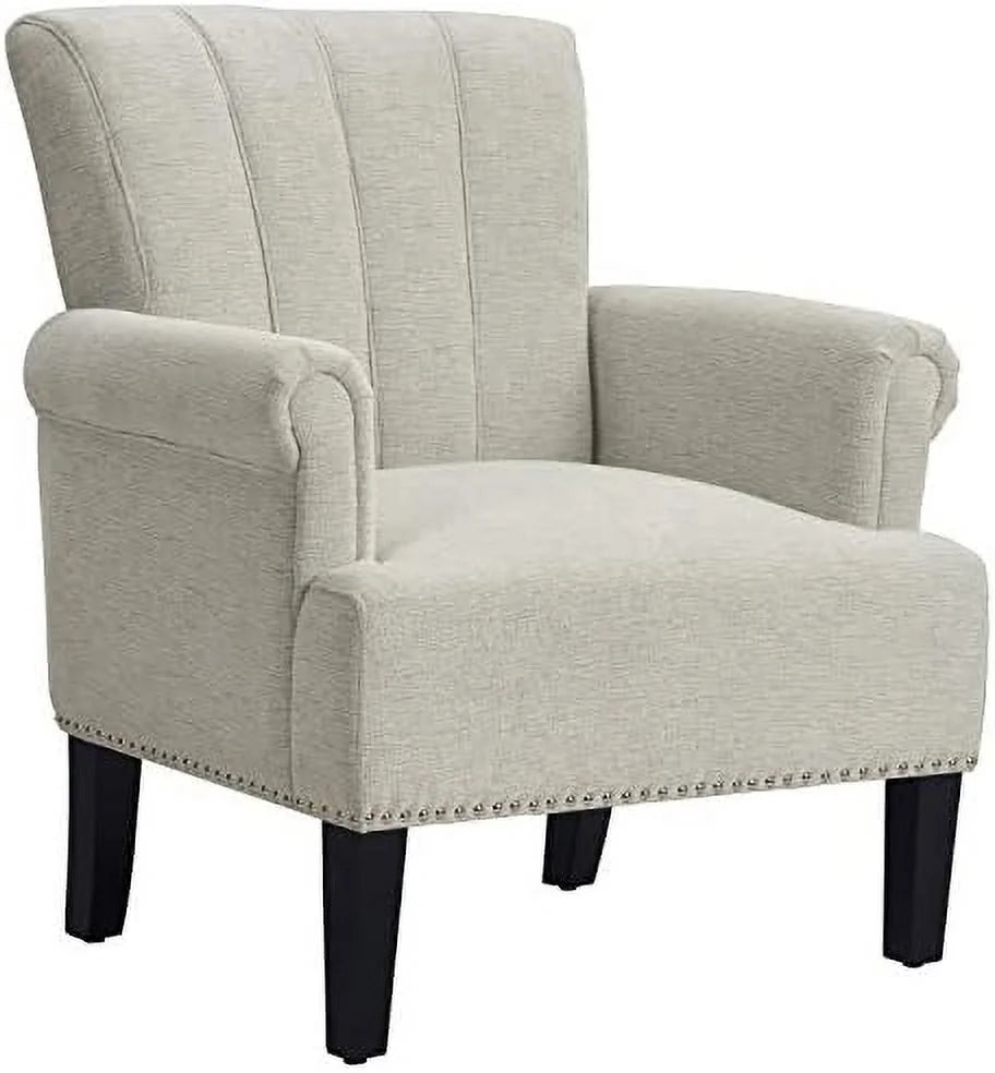 Polyester Upholstered Tufted Club Chair H540