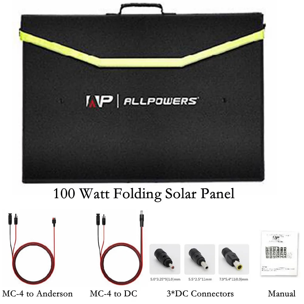 2000 Watt 1500Wh Portable Solar Generator Kit with 4 Pack 100W Foldable Solar Panel Z306