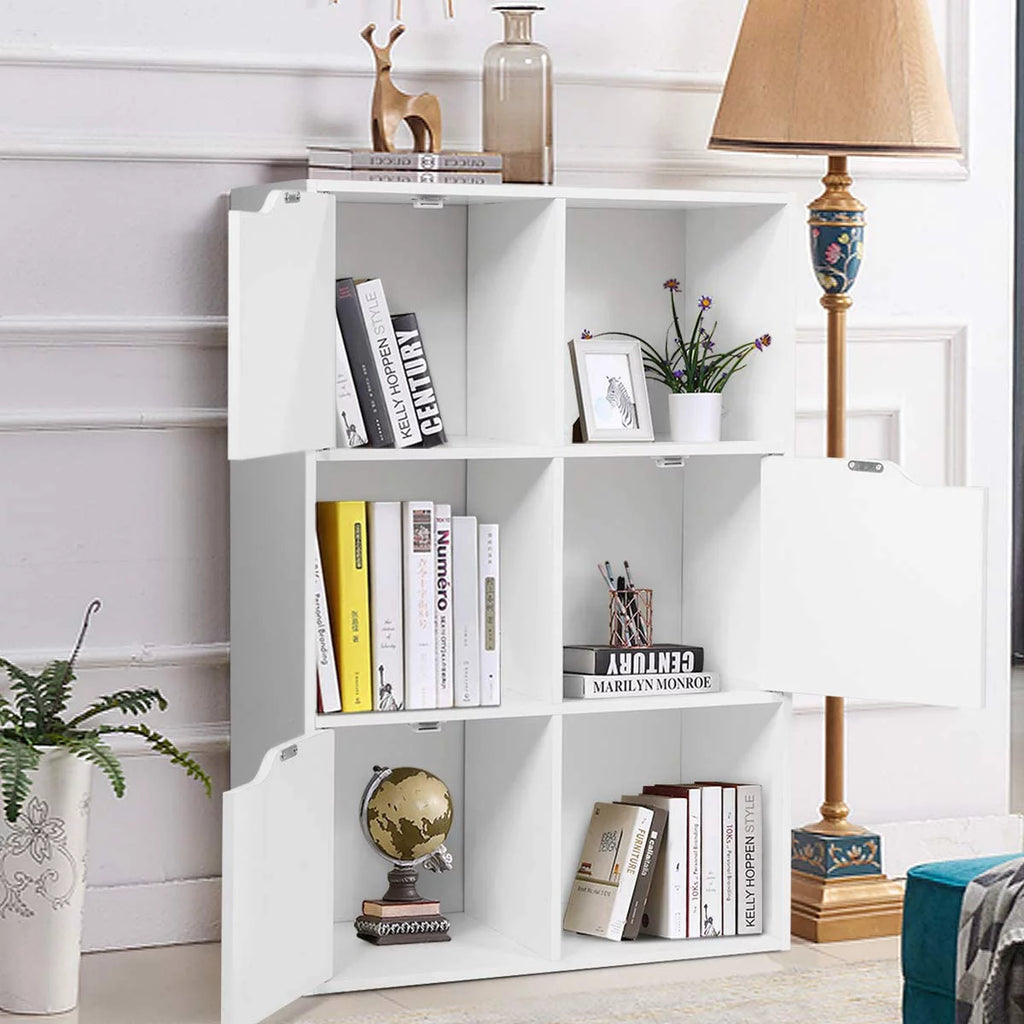 White 6-Cube Storage Organizer Cabinet M809200