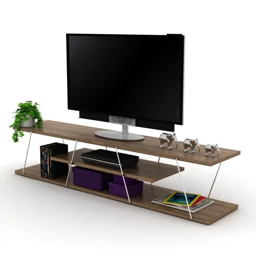 Mid Century Modern 4 Shelves 56 inch Low Tv Stand I355110
