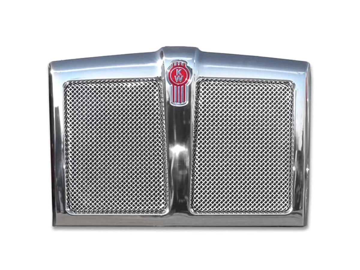 Chrome Grille Frame with Bug Screen and Logo Grill Emblem B8566