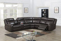Dark Brown Reclining Sectional Sofa Set D517040