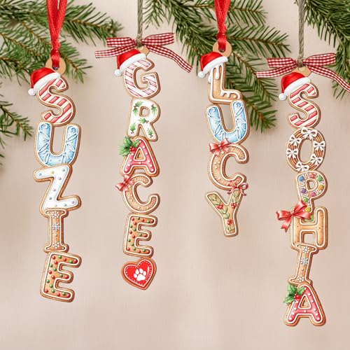 Wooden Christmas Tree Ornament S425