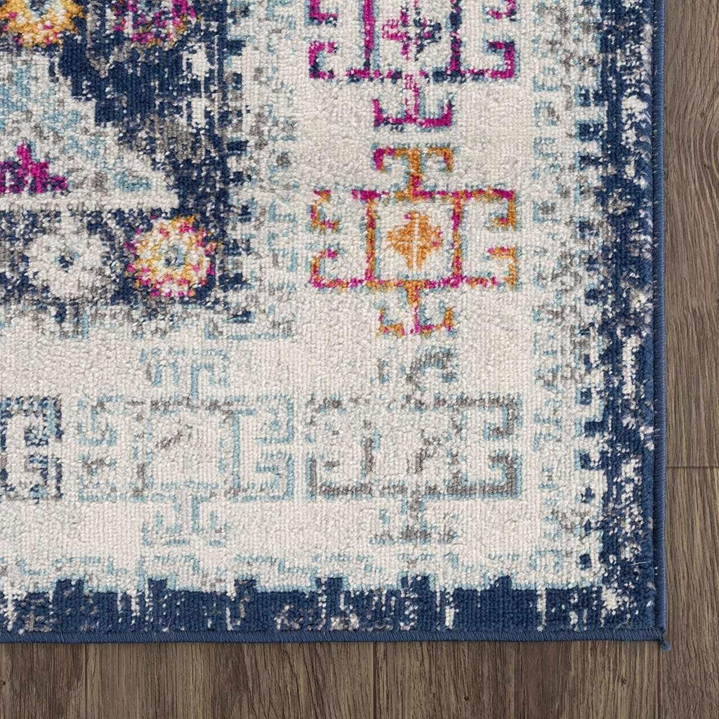 Multicolor Geometric Runner Rug 2'7" X 10' U5527
