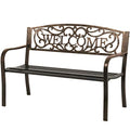 50" Steel Frame Patio Bench D4468