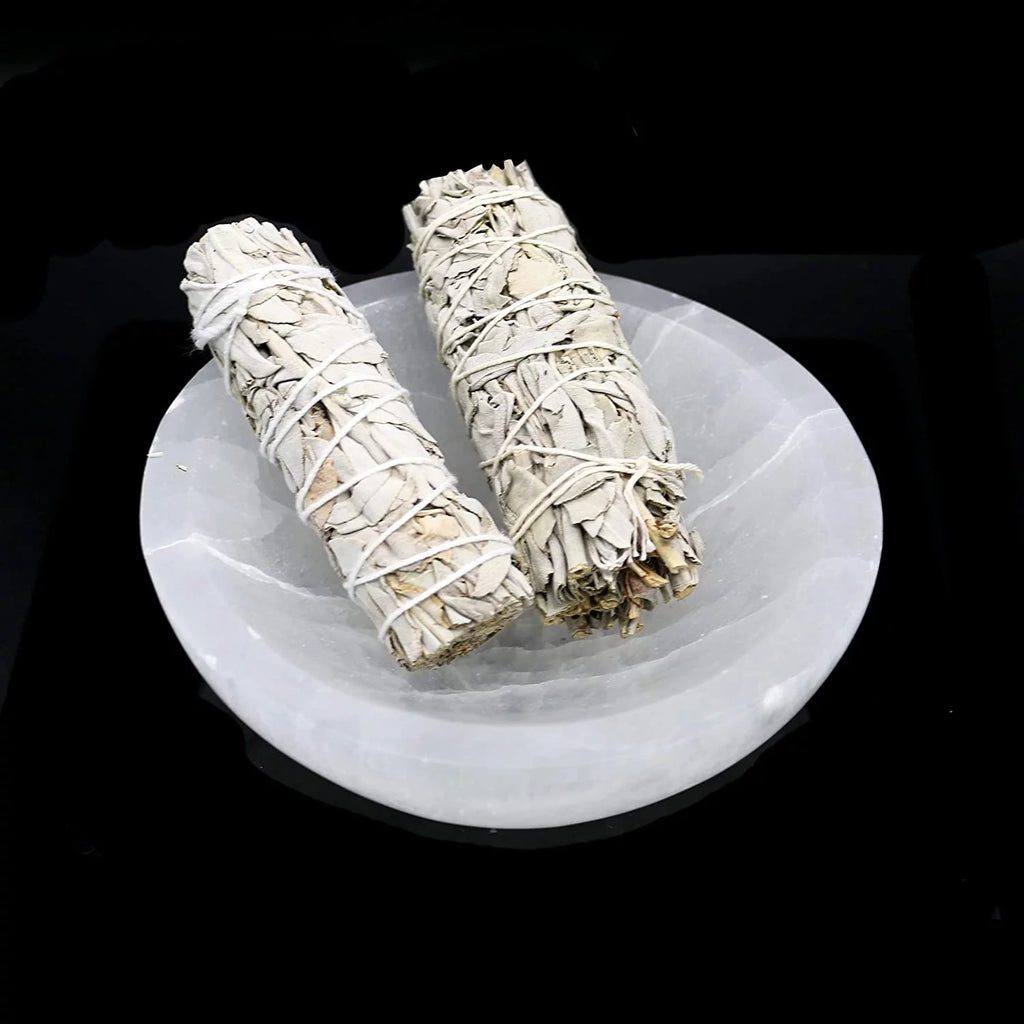 6 inch Selenite Crystal Bowl F91461