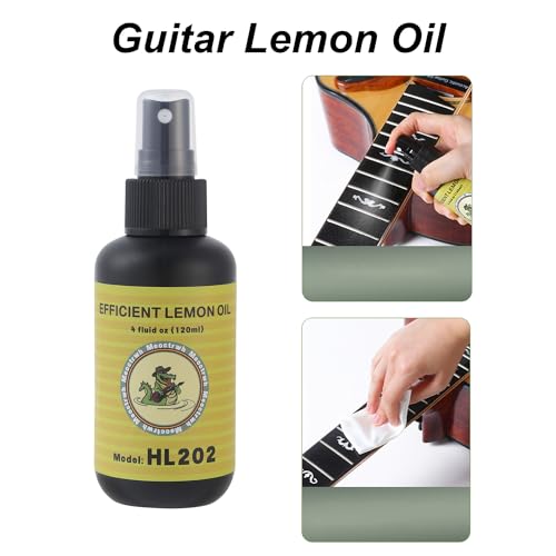 Guitar Cleaning Kit, Fretboard Lemon Oil, Polish and Oil Care T675