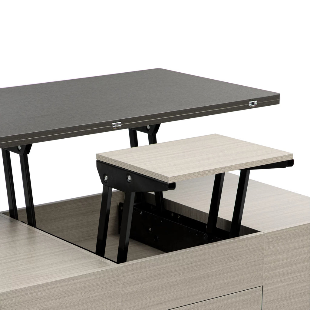 5 Pieces Lift Top Coffee Table Set with Storage D184141