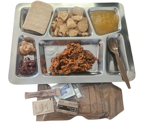 MRE Meal Ready to Eat with Entree Snacks Dessert Drink Mix Utensils W9509