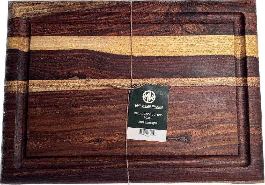 Brown Sheesham Cutting Board with Juice Groove O2146
