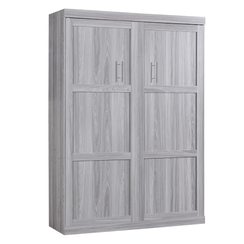 Full Size Gray Murphy Bed X356
