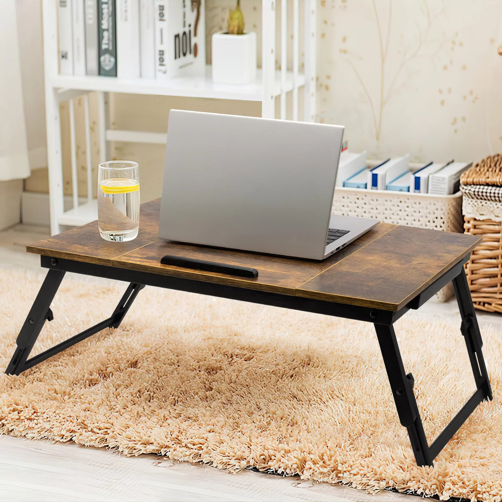Bamboo Adjustable Laptop Desk with Drawer Z898