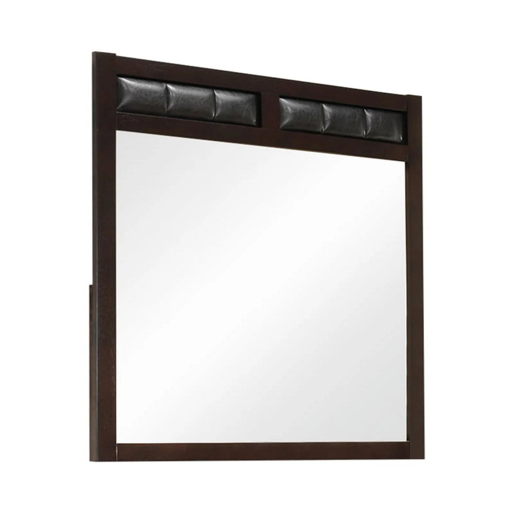 Cappuccino Bedroom Set with Upholstered Headboard H139