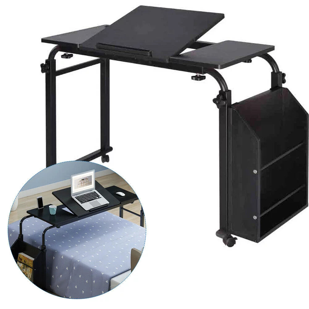 Stretchable Computer Desk with Wheels X279307