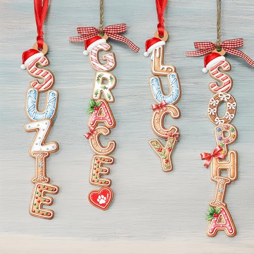 Wooden Christmas Tree Ornament S425