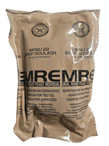MRE Meal Ready to Eat with Entree Snacks Dessert Drink Mix Utensils W9509