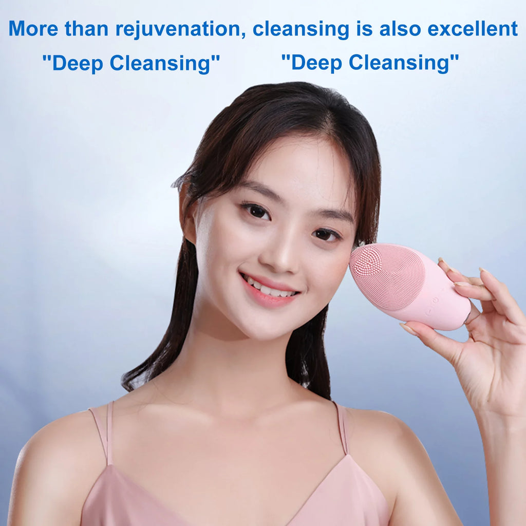 Silicone Vibrating Facial Cleanser D64189