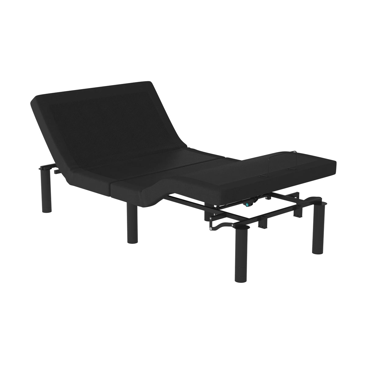 Black Twin XL Adjustable Bed Frame with Wireless Remote Y348848