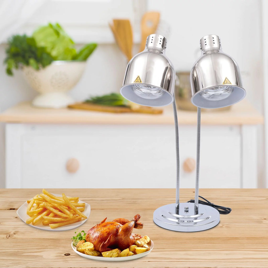 Double Head Food Heat Lamp with 250W Bulbs R2519