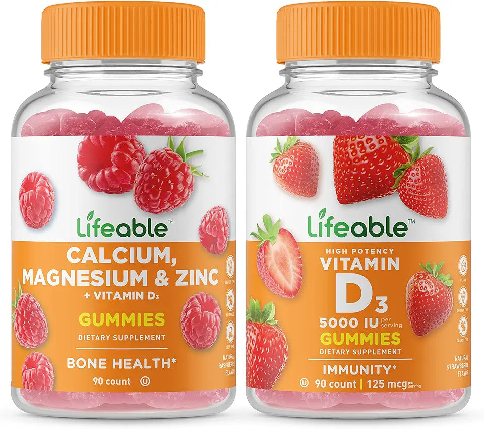 Calcium Magnesium Zinc & Vitamin D Gummies Bundle Z69016
