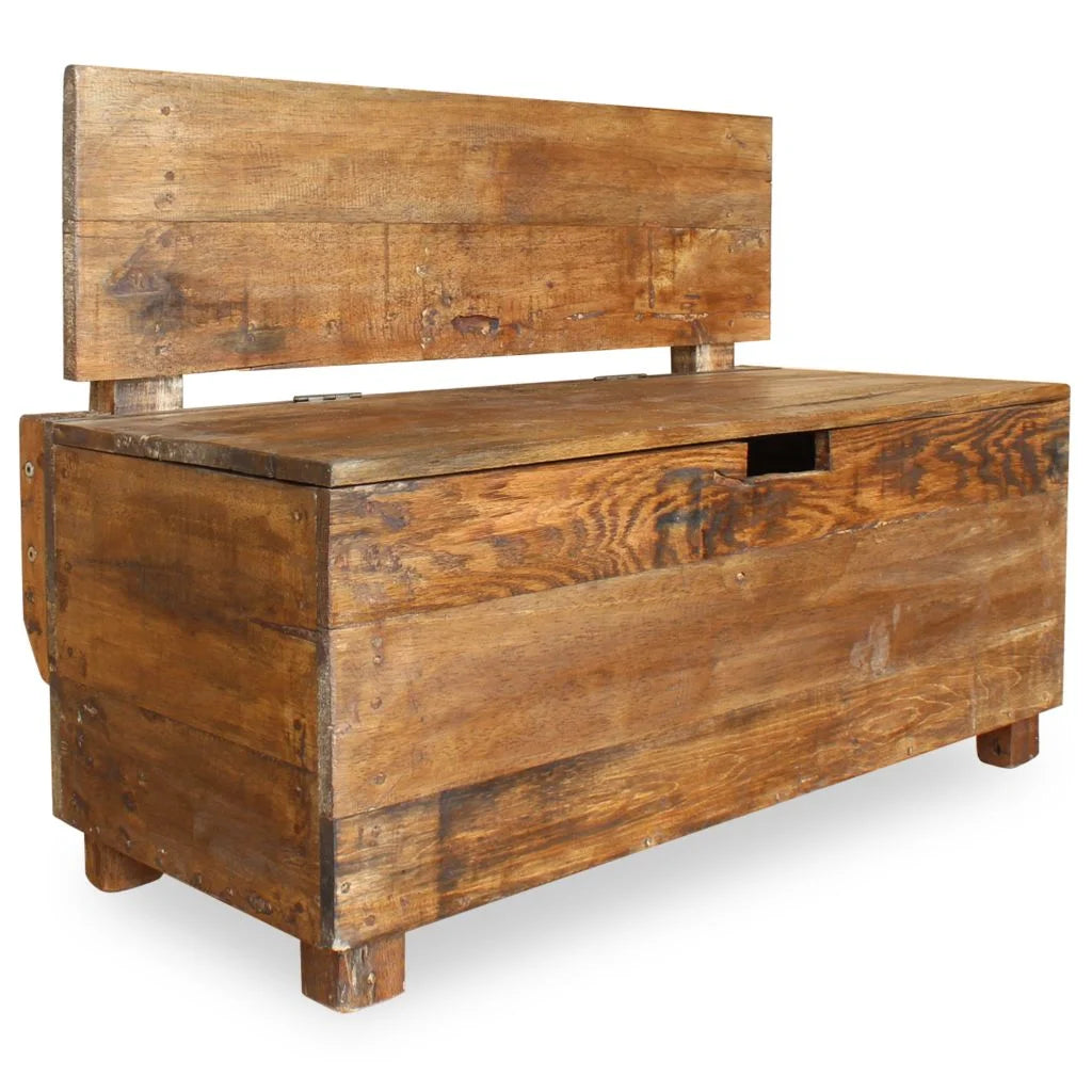 Solid Reclaimed Wood Bench X503413