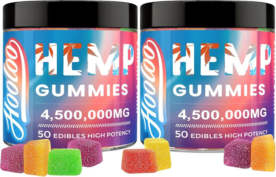 Hemp Gummies 6 Fruity Flavors 2 Pack K457