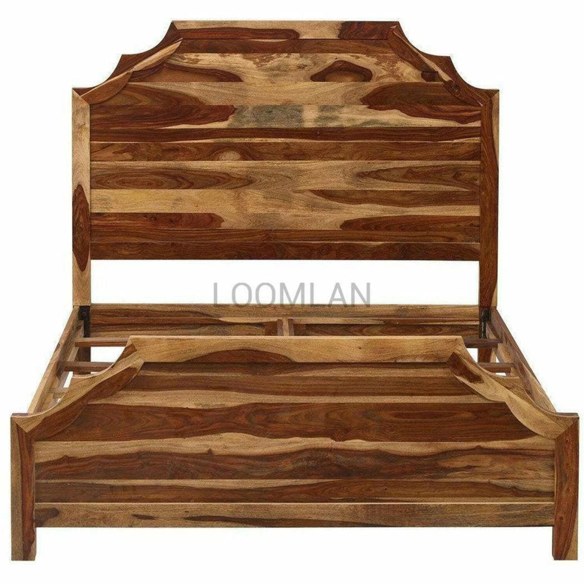 Panel Bed with Headboard and Footboard E912151