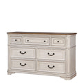 Antique White 7-Drawer Dresser E3752