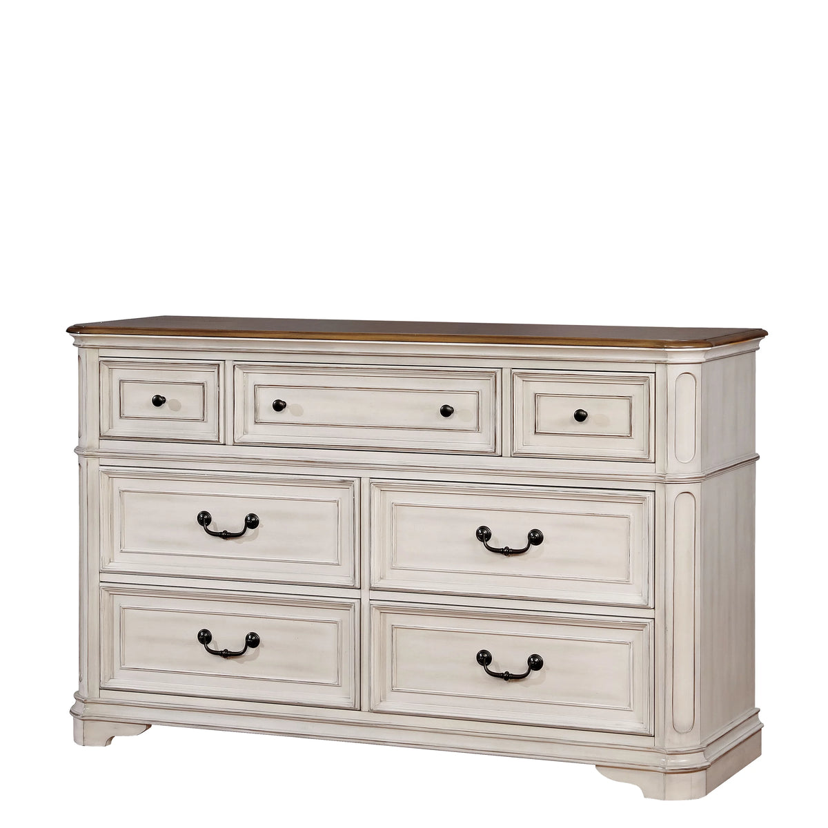 Antique White 7-Drawer Dresser E3752