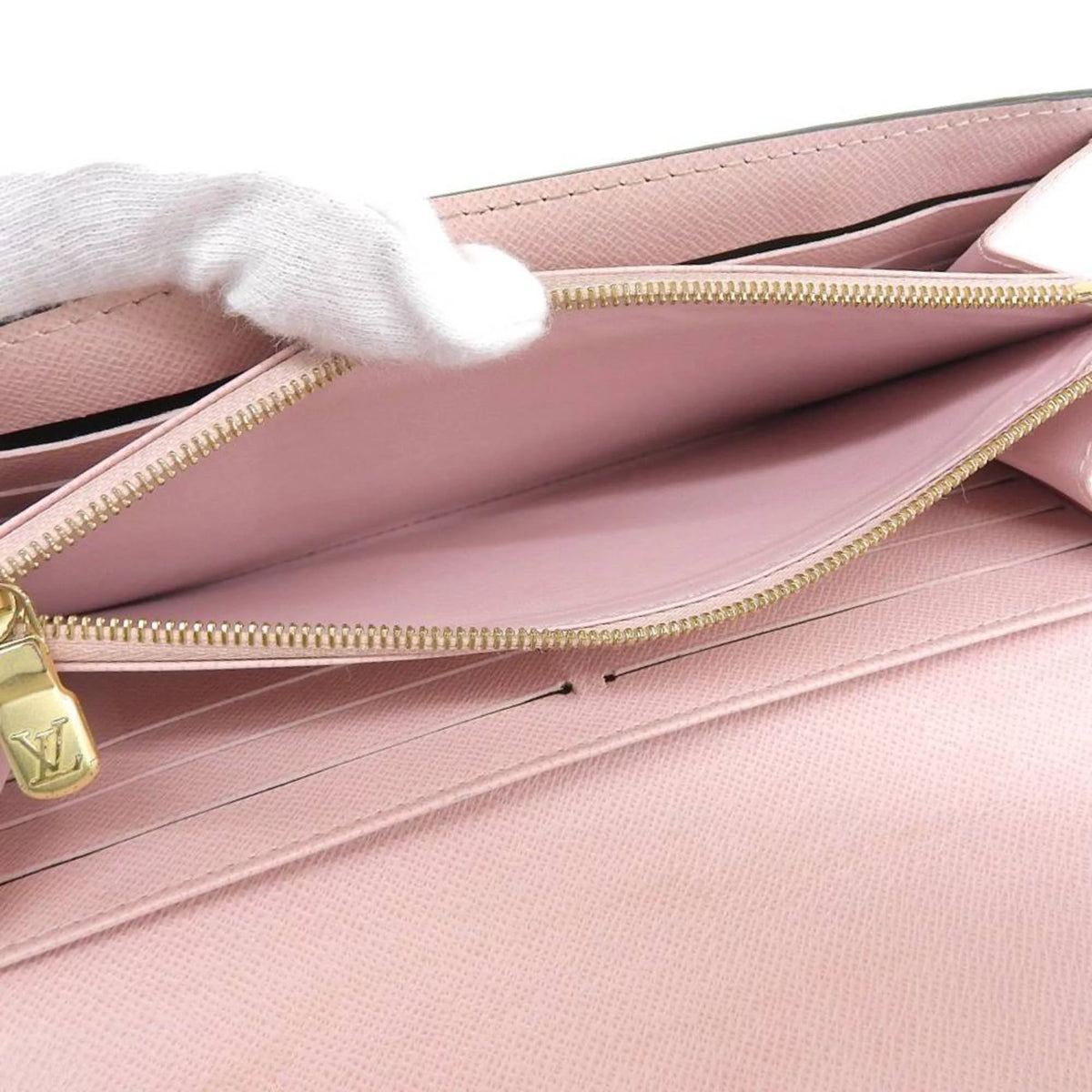 Pre-Owned Monogram Pink Long Wallet Q3745