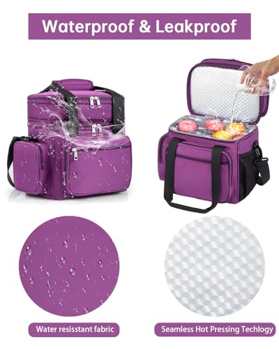 Black 16L Insulated Leakproof Tactical Lunch Box A6087