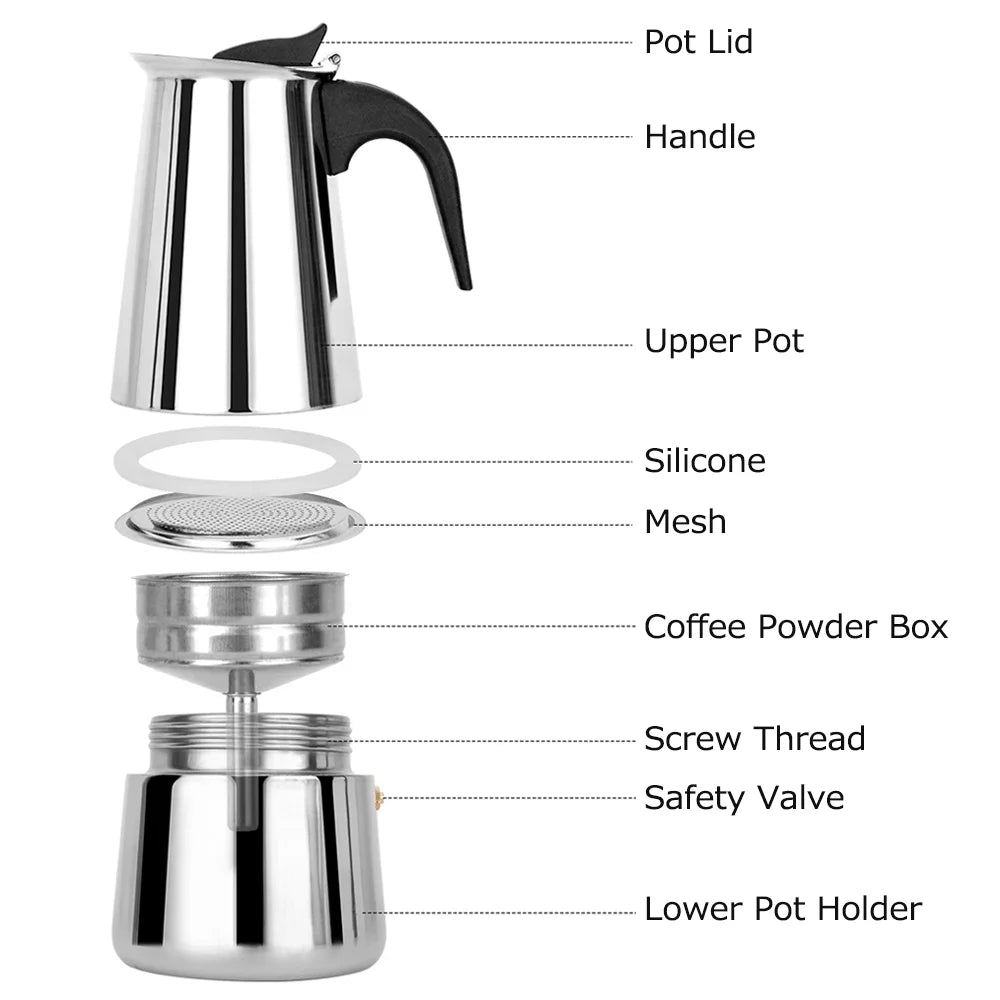 Portable Electric Stainless Steel Coffee Maker E388