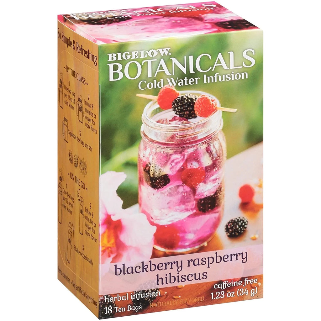 Caffeine Free Blackberry Raspberry Hibiscus Herbal Tea 18 Tea Bags Pack of 4 S67012
