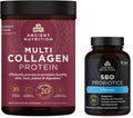 Probiotics Capsules 60 Count + Multi Collagen Protein Powder Unflavored 45 Servings K1820