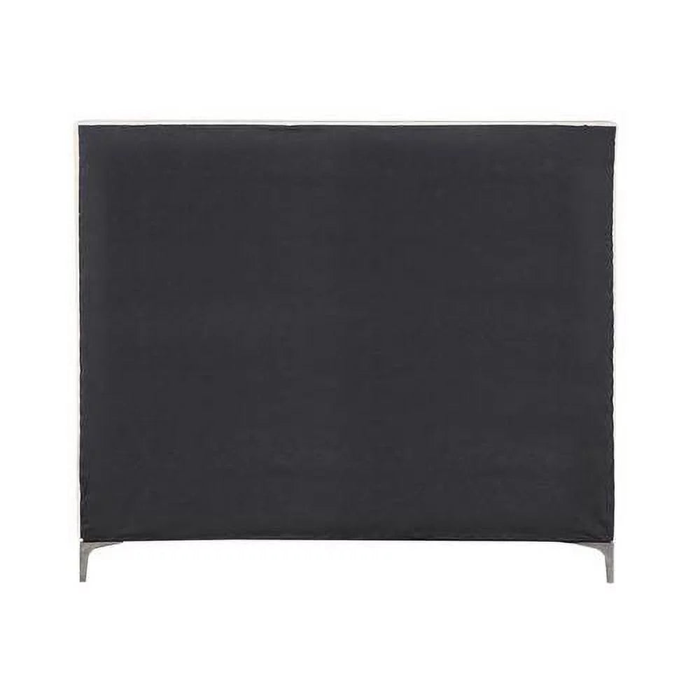 Beige Velvet Upholstered Eastern King Bed M620509