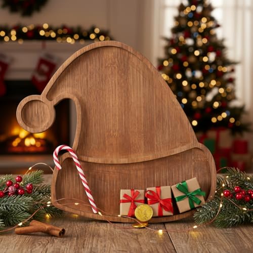 Christmas Tree Serving Tray Charcuterie Board 11.42 x 10.43 Inches T9956