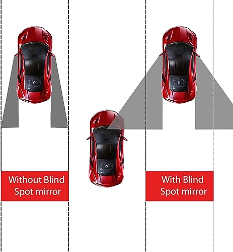 2" Round Convex Blind Spot Mirror, Pack of 2 H3462
