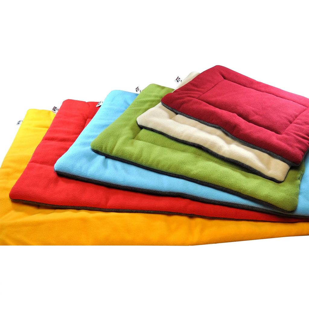 Soft Fleece Dog Crate Mat Washable Dog Bed Maroon XL U58118