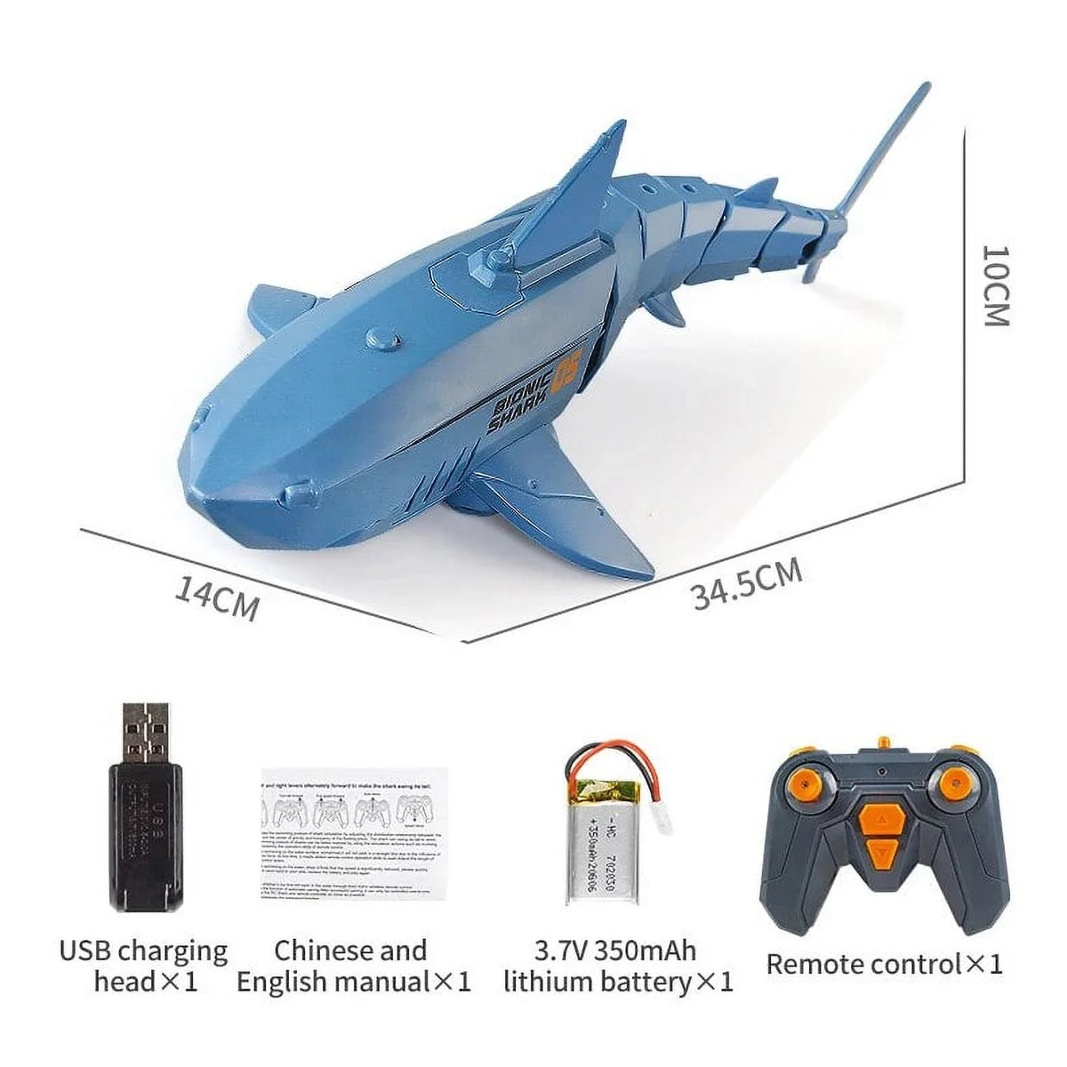 Remote Control Whale Shark Toy S5827