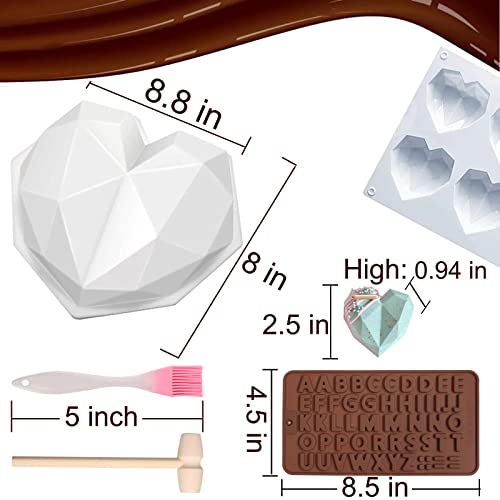 2.5 Inch Silicone Hot Chocolate Bomb Mold 3 Pack with Brush and Spatula A481838