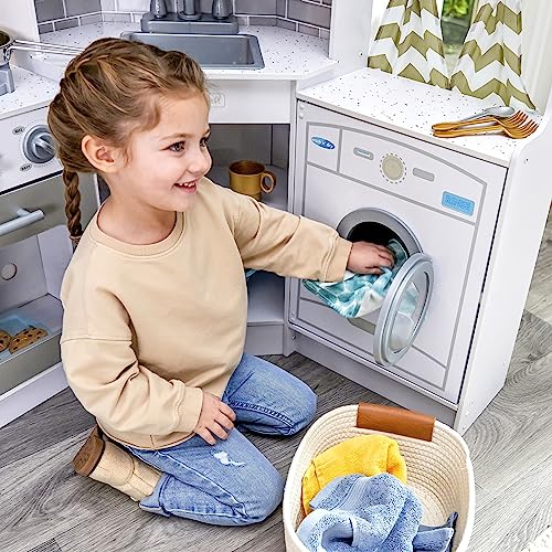 Wooden Corner Play Kitchen with Lights & Sounds A569706