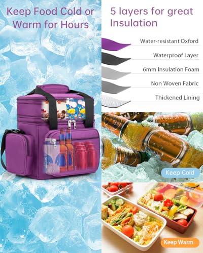 Black 16L Insulated Leakproof Tactical Lunch Box A6087