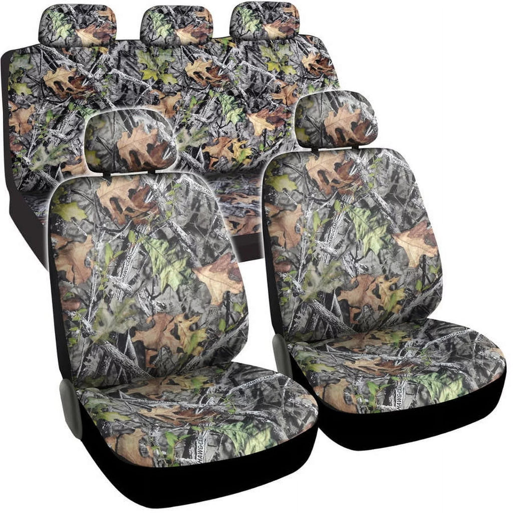 Camo Full Car Seat Covers, 9 Pieces P3805