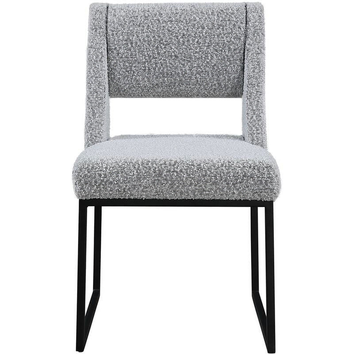 Grey Boucle Fabric Dining Chair Z388825