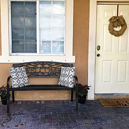 50" Steel Frame Patio Bench D4468