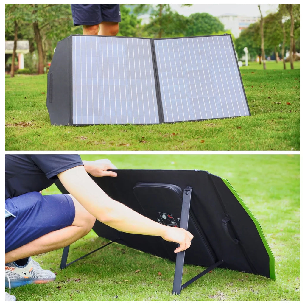 2000 Watt 1500Wh Portable Solar Generator Kit with 4 Pack 100W Foldable Solar Panel Z306
