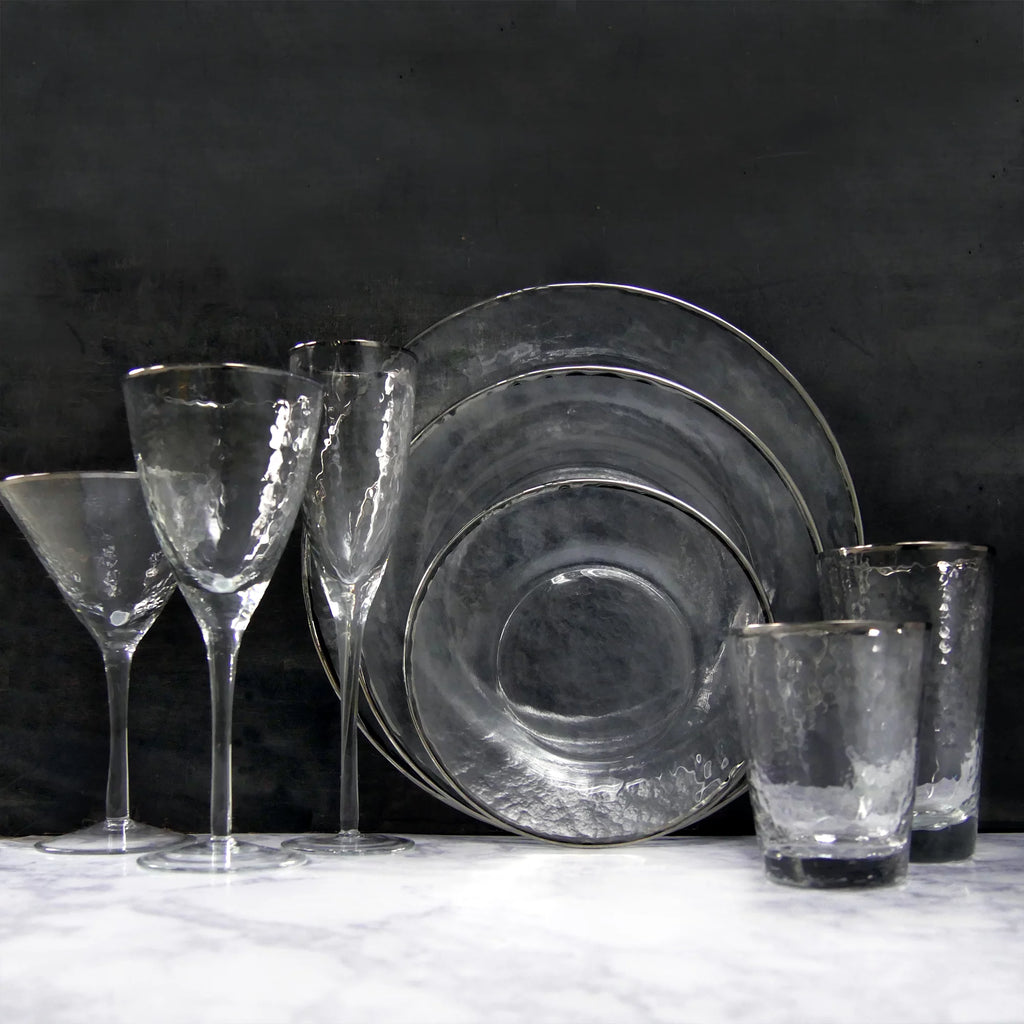 Metallic Rim Double Old Fashioned Set X52292