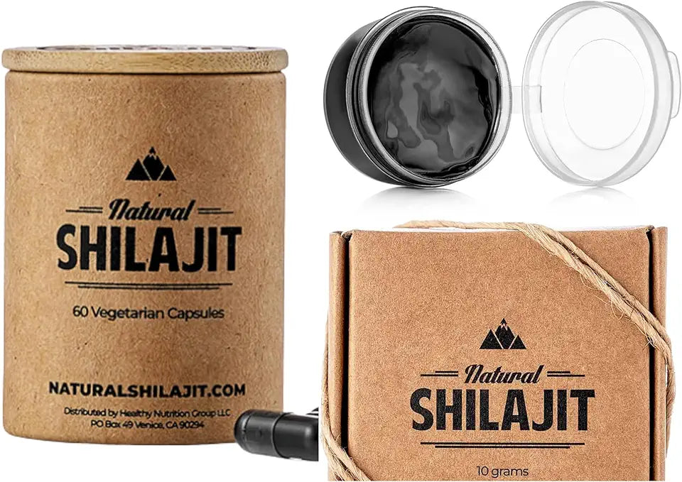 Shilajit Resin 10 Gram Supplement with Fulvic Acid & Trace Minerals 60 Count E82655