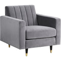 Grey Velvet Chair X986772