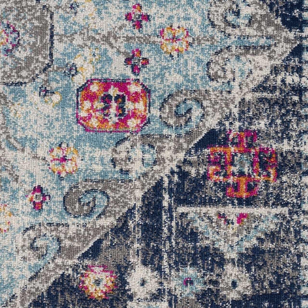Multicolor Geometric Runner Rug 2'7" X 10' U5527